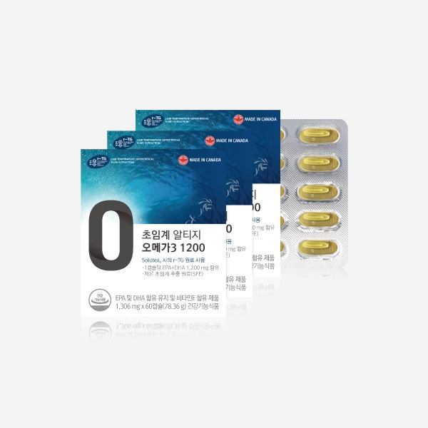 온푸드 초임계 알티지 오메가3 1200 3박스 (6개월분)